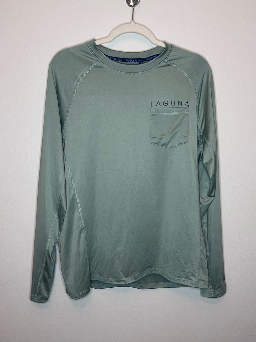 Laguna B Men's Long-Sleeve Performance Shirt — Sage Green